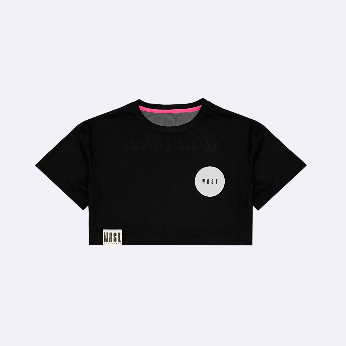 W-OVERSIZED CROP TEE (BLACK)