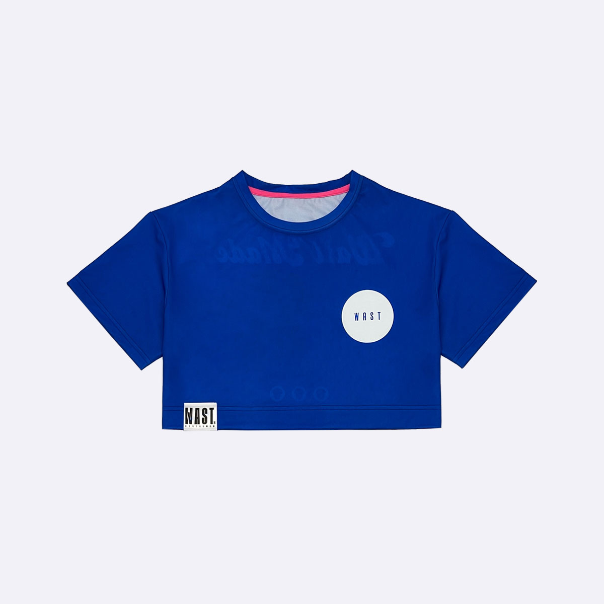 W-OVERSIZED CROP TEE (BLUE)